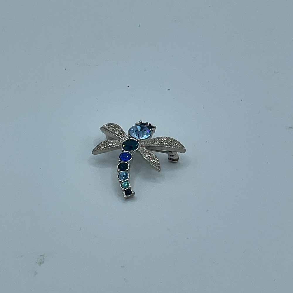 “DRAGONFLY” VINTAGE RHINESTONE PIN/ BROOCH. - Picture 6 of 11